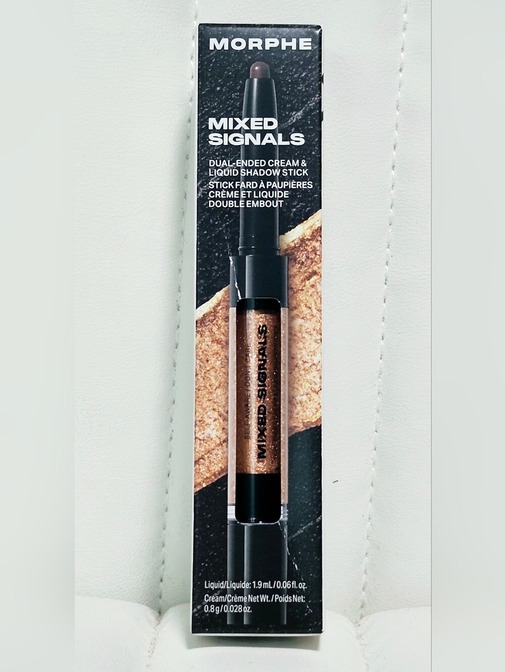 Morphe Mixed Signals Dual-Ended Eyeshadow Stick in Bronze Glitter - Picture 1 of 2